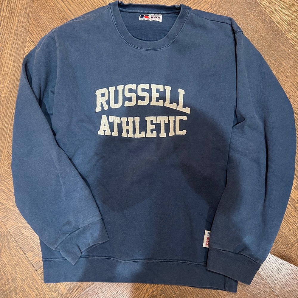 Russell Athletic Men's Navy Crewneck Sweater